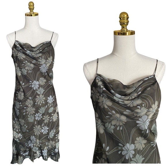 Jessica Howard Dresses & Skirts - JESSICA HOWARD Cowl Neck Ruffled Floral Y2K Mermaidcore Dress Women Size 12P